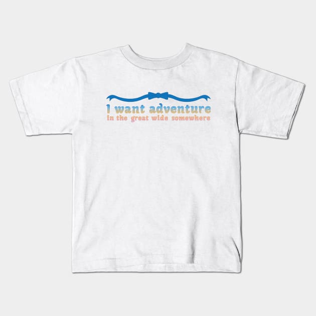 Beauty's Adventure Kids T-Shirt by KimbasCreativeOutlet